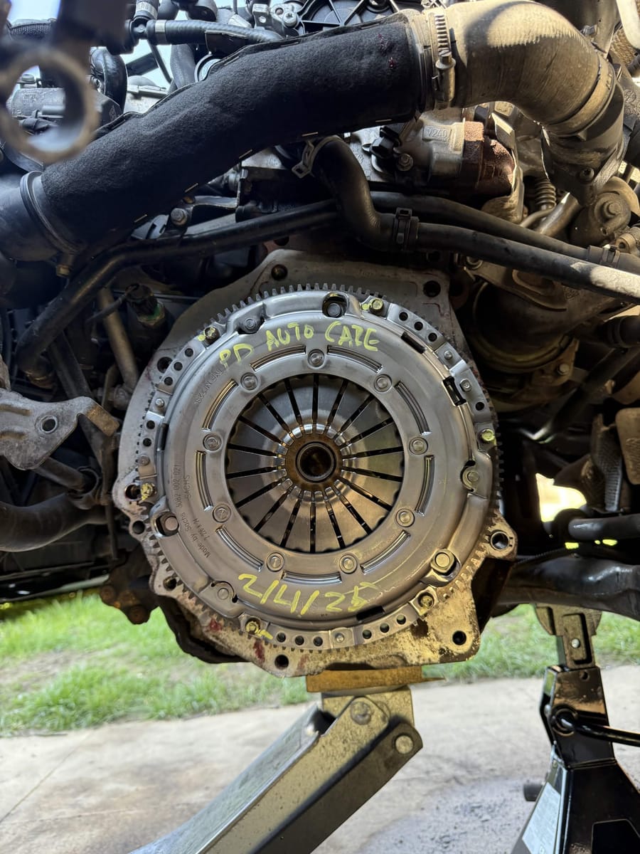 New clutch fitted and marked up